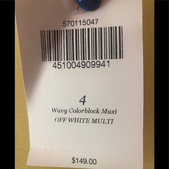 Boston Proper Colorblock Faux Wrap Maxi Dress Sz 4 - Picture 9 of 12